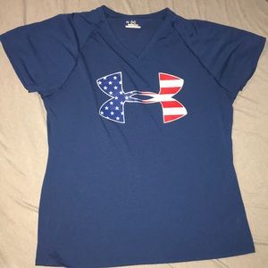 blue under armour t-shirt